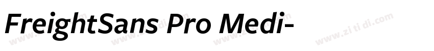 FreightSans Pro Medi字体转换